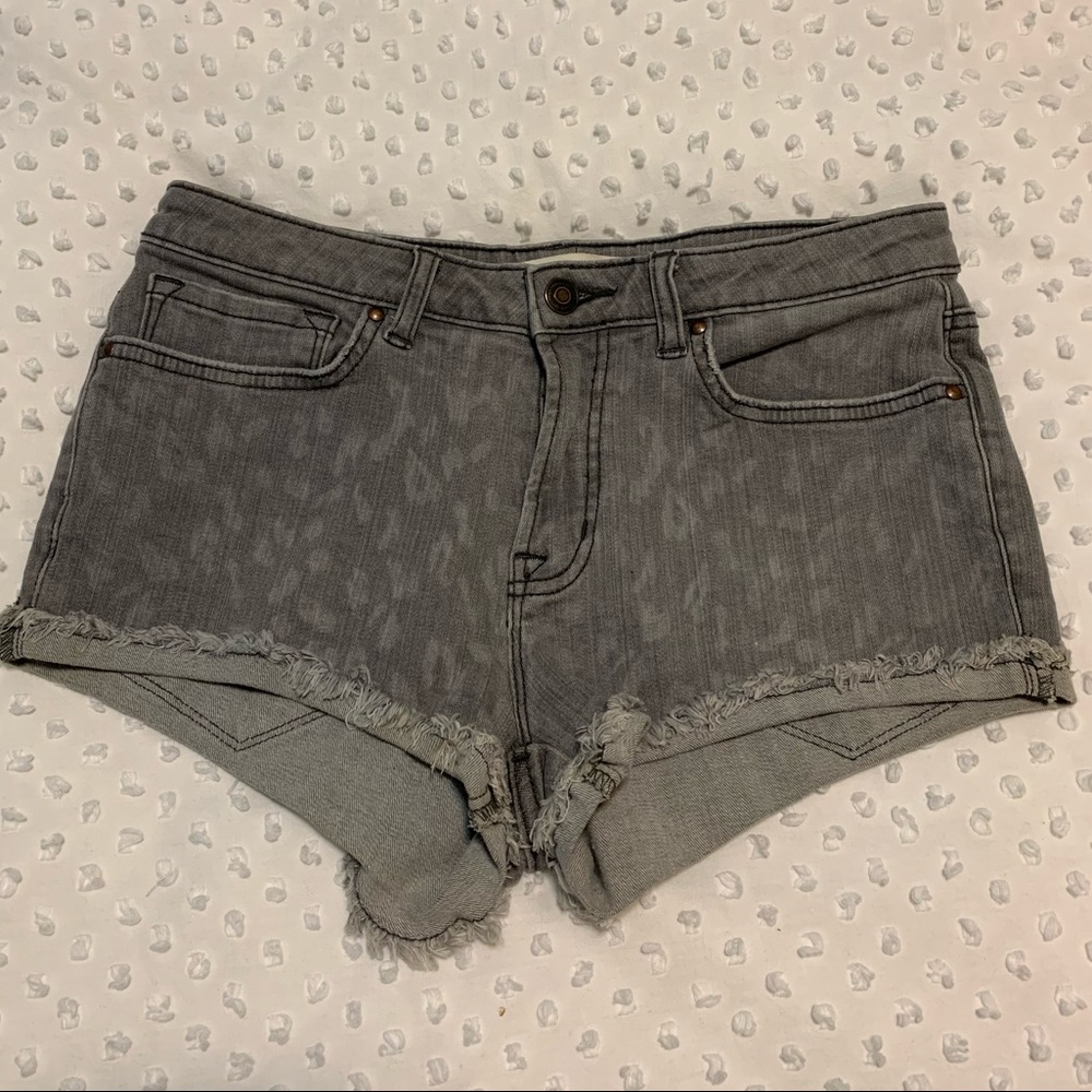 NWOT Cheetah print jean shorts